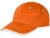 Бейсболка "New Castle" 6-ти панельная, оранжевый/белый