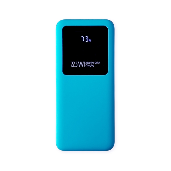 Внешний аккумулятор Kris soft touch, 10000mAh (Голубой)