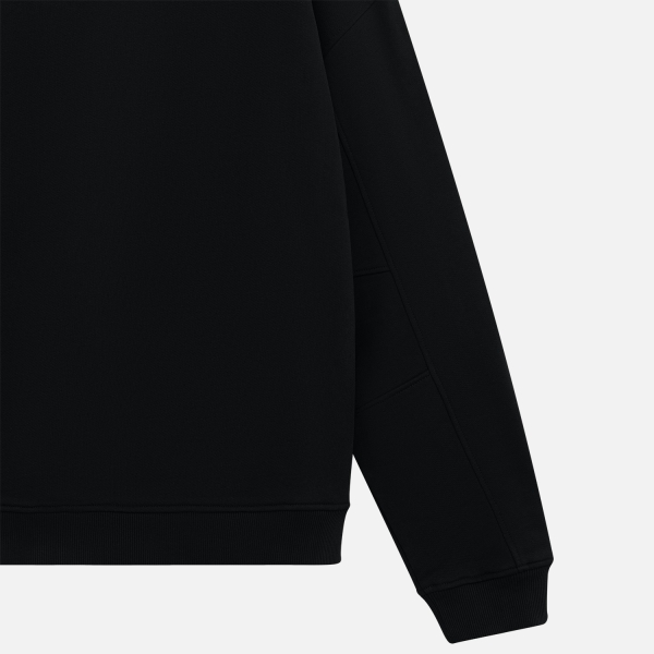 Худи оверсайз унисекс FUSION, черный, размер XS/S