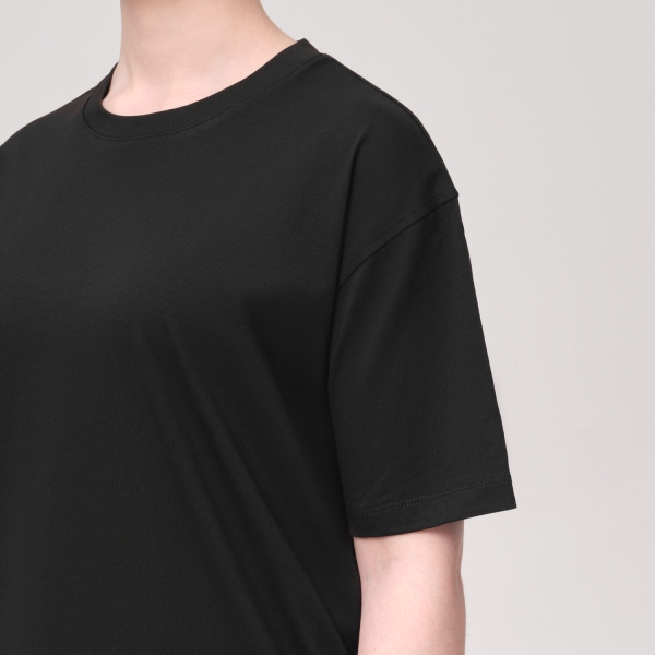 Футболка унисекс KRIS, 150 гр., черная, размер L