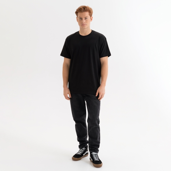 Футболка унисекс KRIS, 150 гр., черная, размер L