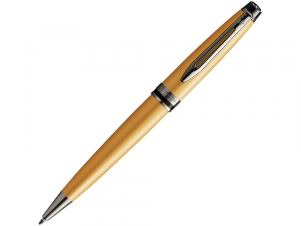Шариковая ручка Waterman Expert Gold, цвет чернил Mblue,  в подарочной упаковке