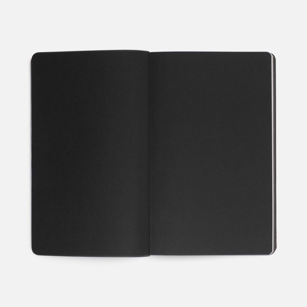 Ежедневник Trait, недатированный, черный с красным