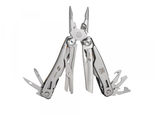 Мультитул Stinger, 106 мм, 15 функций, сталь/АБС-пластик, оранжевый, в комплекте нейлоновый чехол
