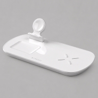 Зарядная станция 3 в 1: iPhone, Apple Watch, Airpods, беспроводная, 17,5 Вт, белая, Deppa Зарядная станция 3 в 1: iPhone, Apple Watch, Airpods, беспроводная, 17,5 Вт, белая, Deppa