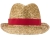 Pricus соломенная шляпа - Красный / Натуральный