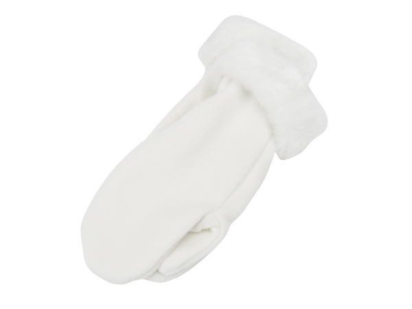 Набор: кукла-снегурочка, варежки Новогоднее настроение, белый/голубой