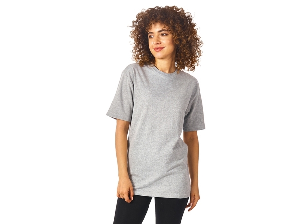 Футболка из френч терри «Warsaw» унисекс 220гр, серый меланж