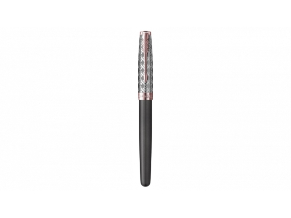 Ручка-роллер Parker Sonnet Premium Refresh GREY GT, стержень: F, цвет чернил: black, в подарочной упаковке