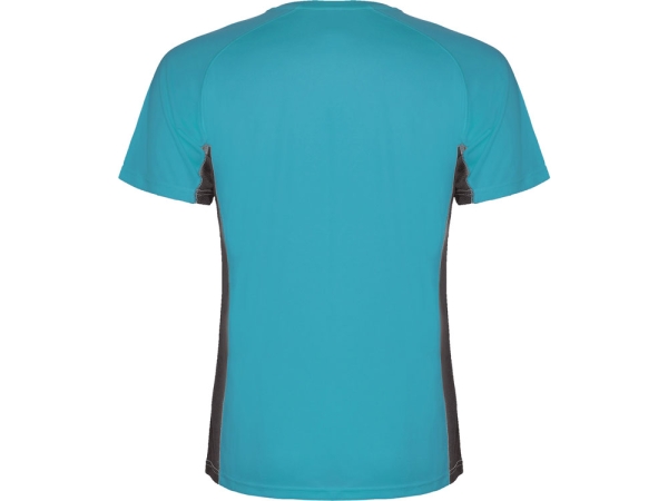 Спортивная футболка "Shanghai" детская, бирюзовый/графитовый