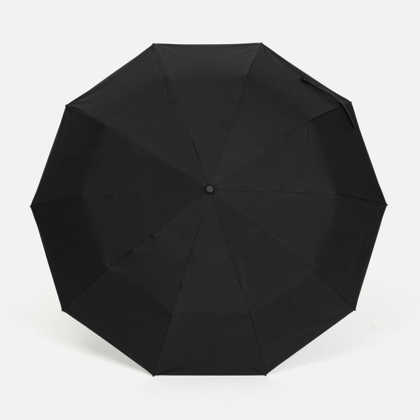 Зонт обратного сложения inLoop с ручкой-карабином, черный