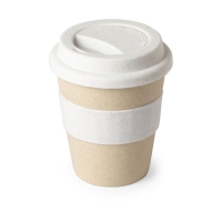 Стакан FLIKER с крышкой,полипропилен с бамбуковым волокном,силикон