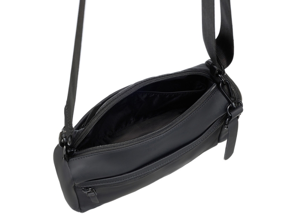 Сумка через плечо TORBER НОВА, черный, нейлон/полиэстер, 25 х 17 х 9,5 см