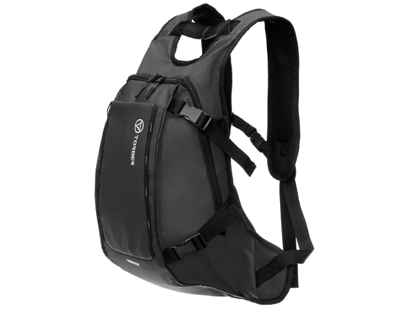 Рюкзак TORBER Mobi, черный, полиэстер 900D с PU покрытием, 45 х 32 х 20 см