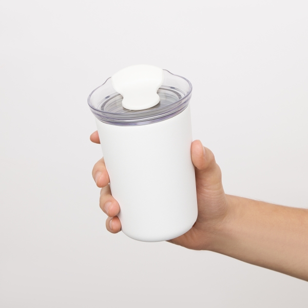 Термокружка вакуумная Strada, белая