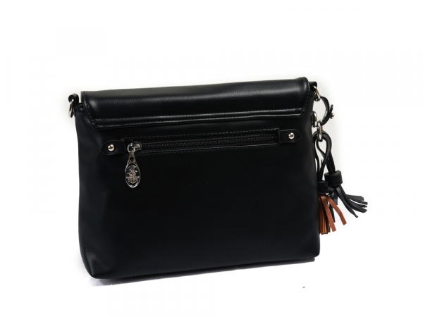 Сумка женская Beverly Hills Polo Club, черный/стальной