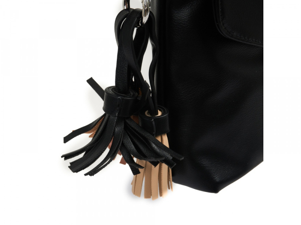 Сумка женская Beverly Hills Polo Club, черный/стальной