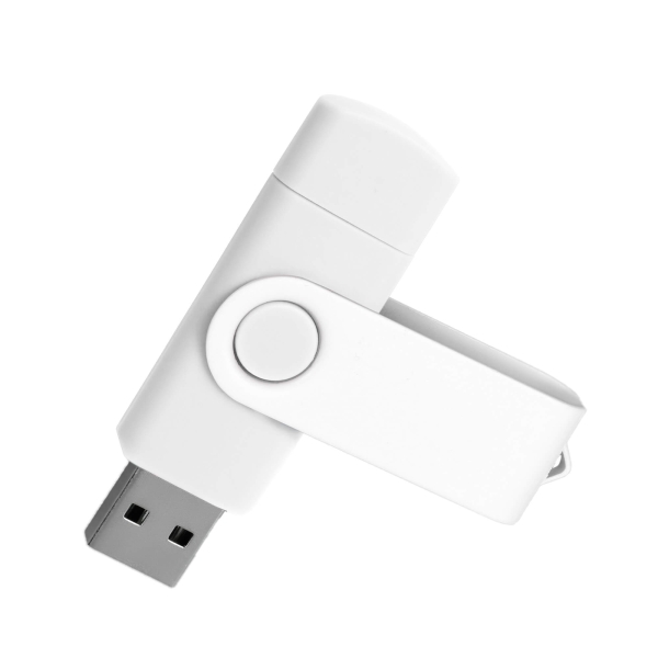 Флешка TWIST COLOR OTG Белая 4018.07.32ГБ