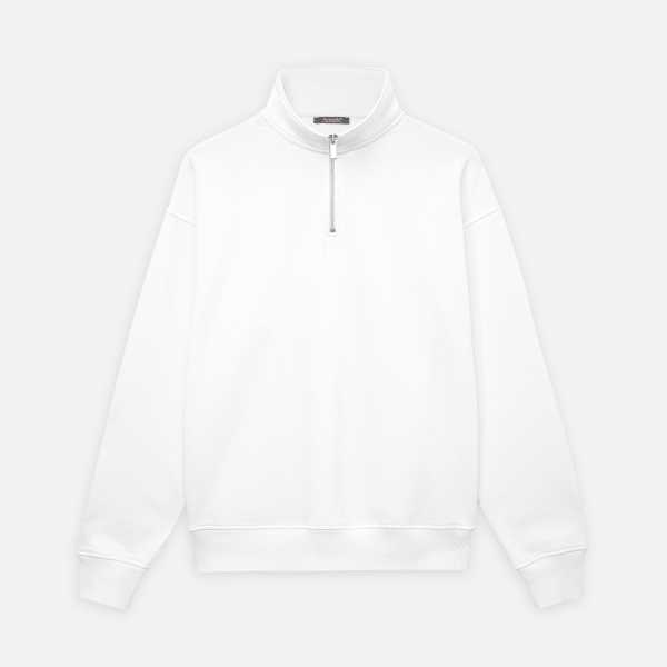 Толстовка на молнии унисекс Флоу (Flow), белая, размер 5XL/6XL