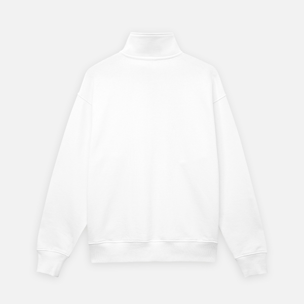 Толстовка на молнии унисекс Флоу (Flow), белая, размер 5XL/6XL