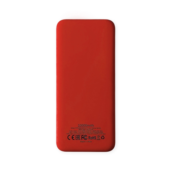 Внешний аккумулятор Kris soft touch, 10000mAh (Красный)