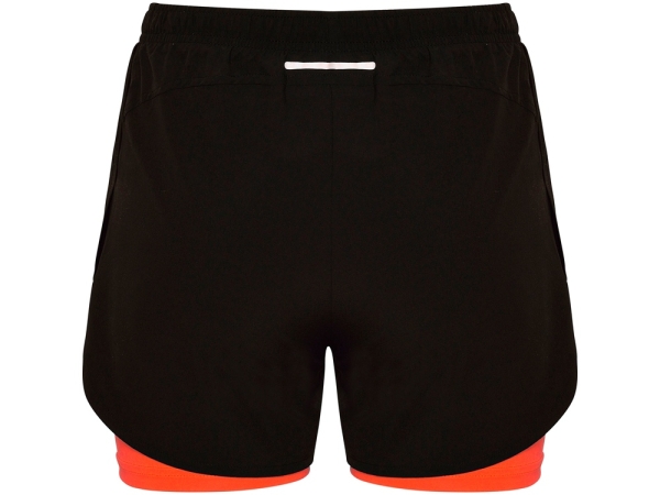 Шорты "Lanus", черный/неоновый коралловый