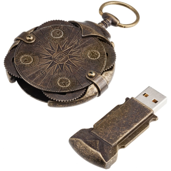 Флешка «Криптекс»® Compass Lock, 64 Гб