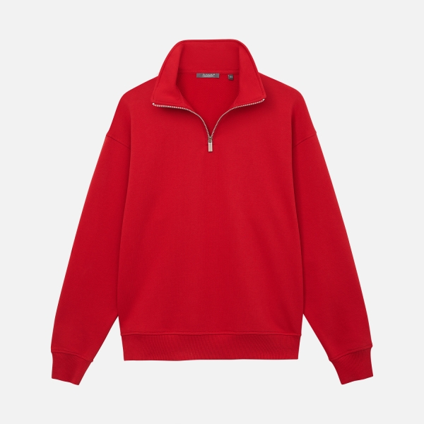 Толстовка на молнии унисекс Флоу (Flow), красная, размер 5XL/6XL