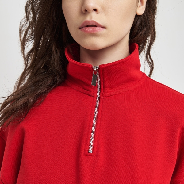 Толстовка на молнии унисекс Флоу (Flow), красная, размер 5XL/6XL