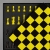 Шахматный комплект TABIA (акриловый камень/ дерево Бук), Пчелка (черно-желтая) (без лого бренда)