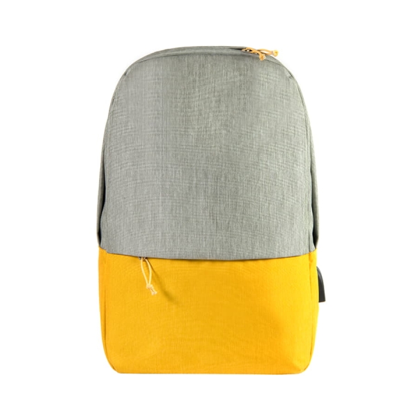 Рюкзак "Beam", серый/оранжевый, 44х30х10 см, ткань верха: 100% полиамид, подкладка: 100% полиэстер