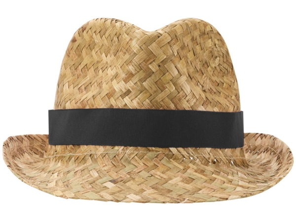 Pricus соломенная шляпа - сплошной черный / Натуральный
