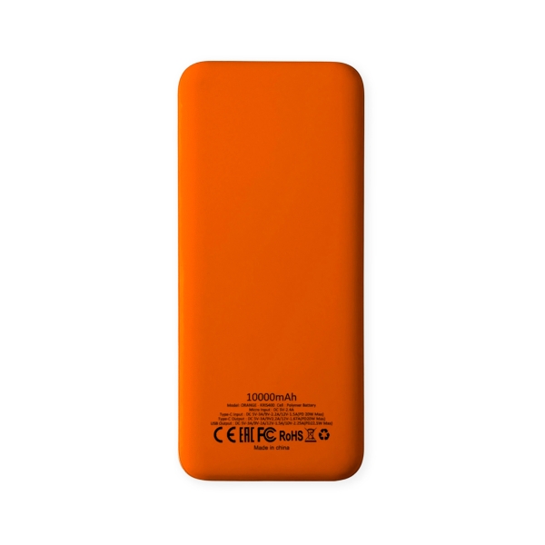 Внешний аккумулятор Kris soft touch, 10000mAh (Оранжевый)