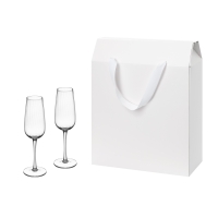 Подарочный набор 2 бокала для шампанского Blanche в большом подарочном пакете Подарочный набор 2 бокала для шампанского Blanche в большом подарочном пакете