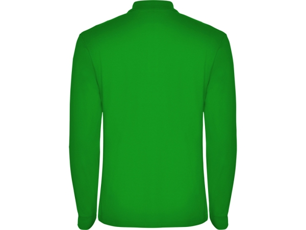 Рубашка поло "Estrella" мужская с длинным рукавом, травянисто-зеленый