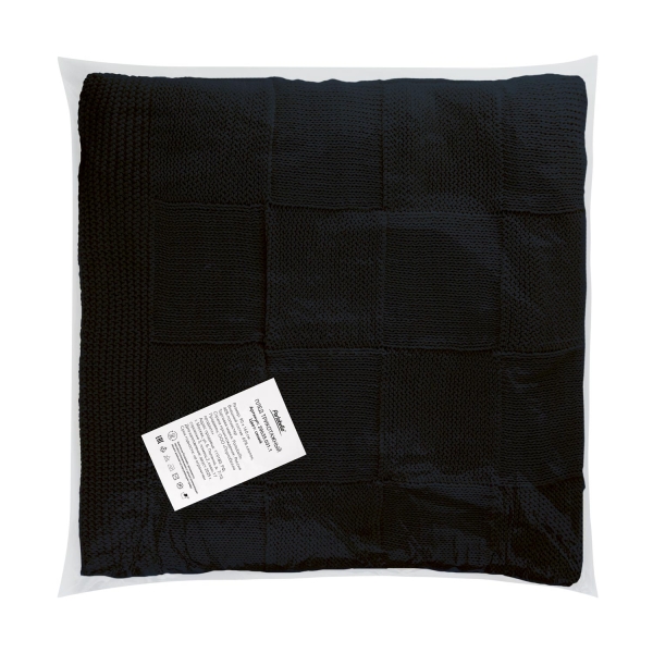 Плед Cella вязаный, темно-синий (без подарочной коробки)