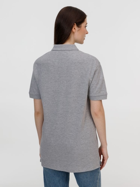 Рубашка поло унисекс Pacific, серый меланж