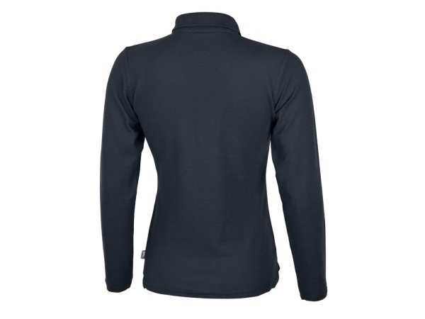 Рубашка поло Point женская с длинным рукавом, темно-синий
