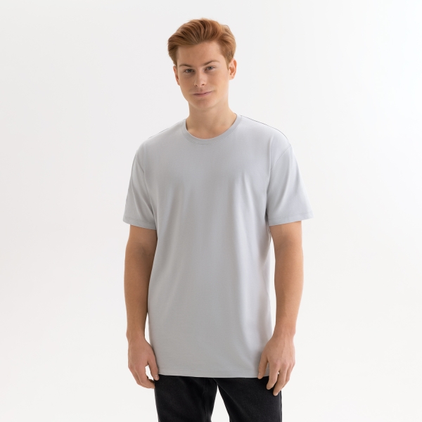 Футболка унисекс KRIS, 150 гр., светло-серая, размер XS