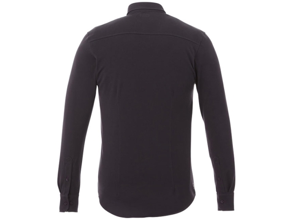 Мужская рубашка Bigelow из пике с длинным рукавом, серый графитовый
