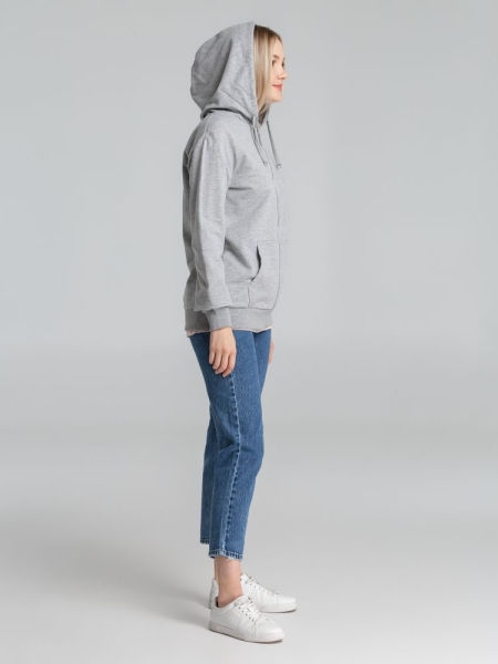 Толстовка на молнии с капюшоном Siverga 2.0, серый меланж