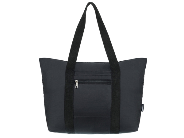 Сумка складная TORBER, черный, полиэстер, 48x33x12 см