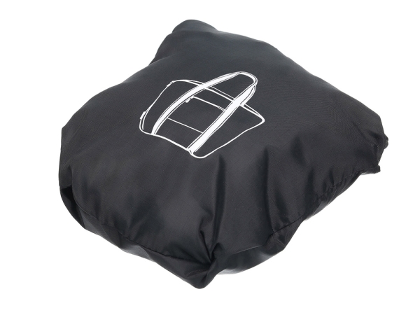 Сумка складная TORBER, черный, полиэстер, 48x33x12 см