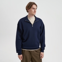 Толстовка на молнии унисекс Флоу (Flow), темно-синяя, размер 5XL/6XL