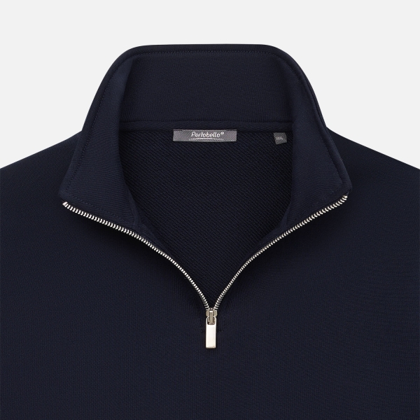 Толстовка на молнии унисекс Флоу (Flow), темно-синяя, размер 5XL/6XL