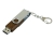Флешка 3.0 промо поворотный механизм, 128 Гб, коричневый