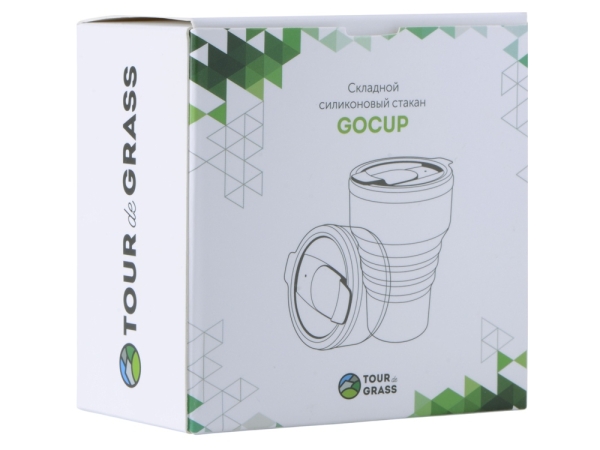Силиконовый складной стакан "GoCup", индиго