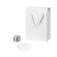 Подарочный набор Passion, Auris,  серебряный (колонка, зарядное устройство) Подарочный набор Passion, Auris,  серебряный (колонка, зарядное устройство)