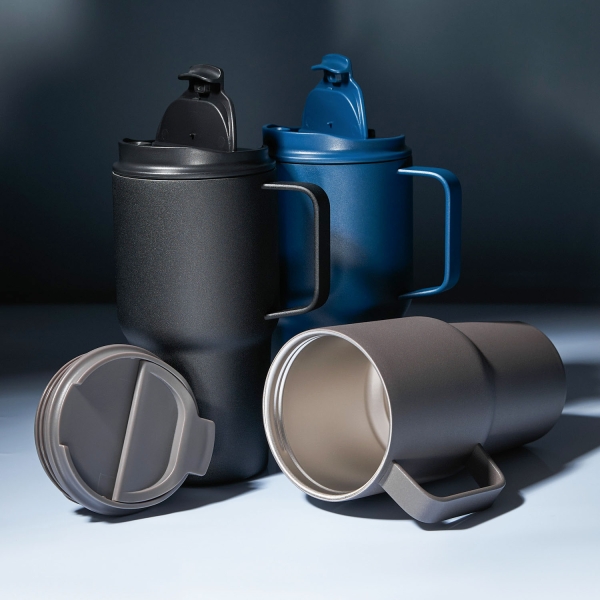 Термокружка вакуумная Aventura, серая