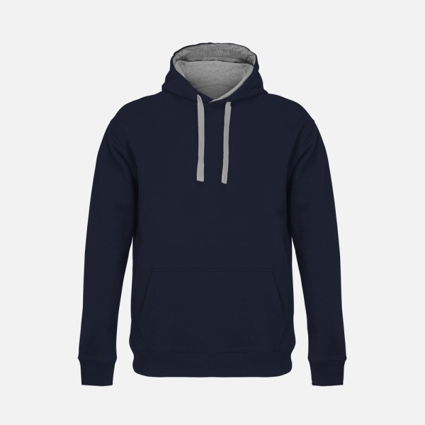 Худи унисекс Cameron, темно-синее с серым